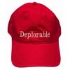 Deplorable Hat 2311 - Embroidered Adjustable Political Statement Cap, Red