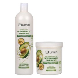 Blumin Anti-Frizz Effect Kit with Avocado and Provitamin B5 - Shampoo 1000ml + Mask 700ml + Styling Cream 100ml