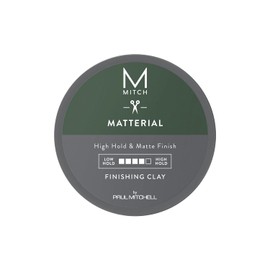MITCH de Paul Mitchell Matterial Arcilla de Acabado para el Cabello de Hombres, Fijación Alta, Acabado Ultra Mate, Para Todo Tipo de Cabello, 85 g (3 oz.)