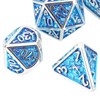 7pcs Polyhedral Dice Set Portable Exquisite Funny Metal Dice Table