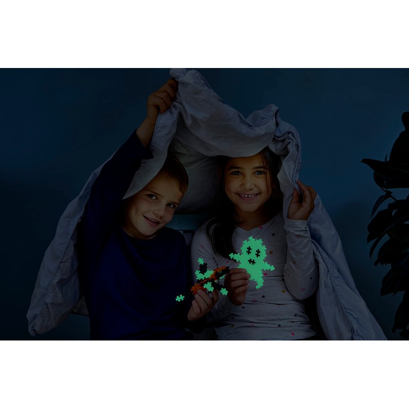 Plus-Plus Glow Colour Mix - 100 Pieces - Creative Game,