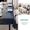Rectangular Waterproof PVC Tablecloth, Tablecloth for Dining Room, Garden, Party,
