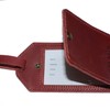 [CELSUS] Genuine Leather Bag Name Tag (Red Brown)