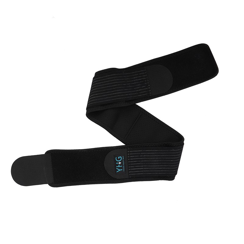 Breathable Adjustable Sacroiliac Lumbar Support Belt Black M