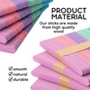 Jumbo Craft Popsicle Sticks - 300 Pack Pastel Colored Craft