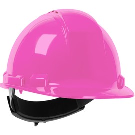 Dynamic Whistler Cap Style Vented Hard Hat, HDPE Shell, ANSI Type 1, Class C, 4-Point Suspension, Wheel Ratchet Adjustment, Pink (280-HP241RV-20)