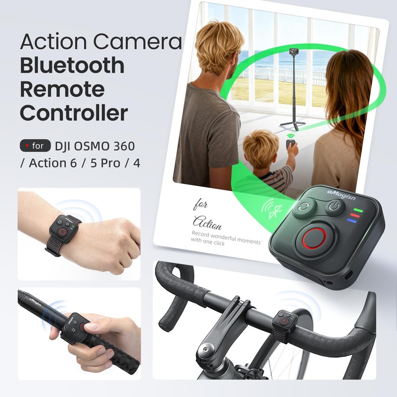 YDW Bluetooth Remote Control for DJI Osmo Action 6/Osmo Action
