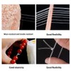 DODUOS 2 Roll 0.8mm Elastic Bracelet String Cord Clear Stretchy