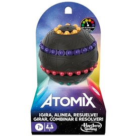 Hasbro Gaming Juego de Mesa Atomix, Esfera Rompecabezas para 1 Jugador, Juguete antiestrés, A Partir de 7 años                                        