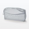 MUJI 44452011 3D Mesh Case, Gray, M, Approx. 9.8 x