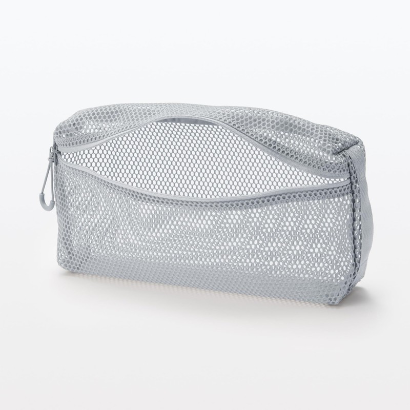 MUJI 44452011 3D Mesh Case, Gray, M, Approx. 9.8 x