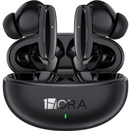 1 Hora Audífonos Inalámbricos Bluetooth 6.0 con Estuche de Carga