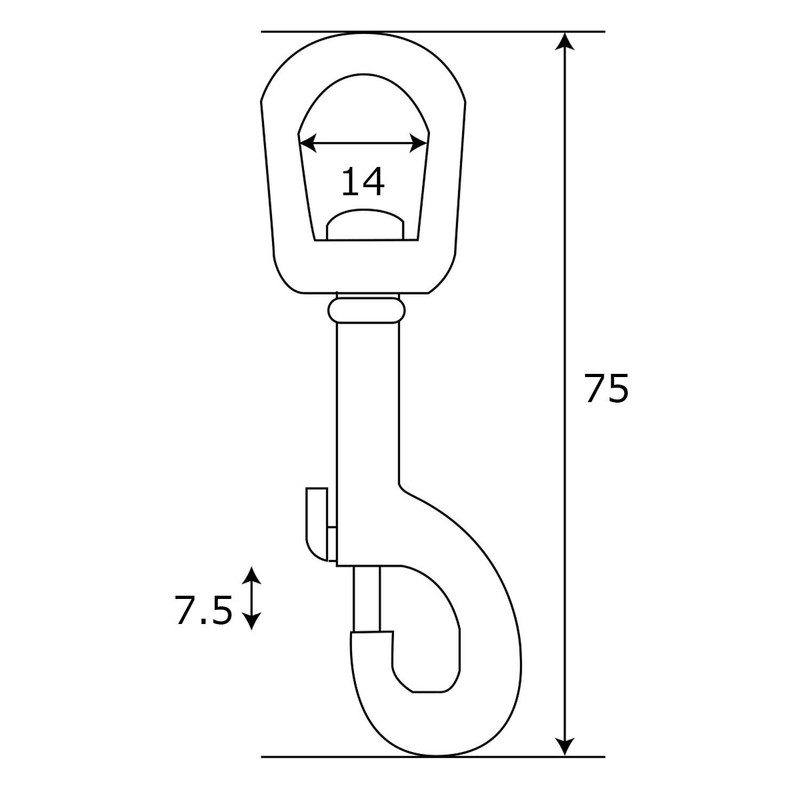 aiai stainless steel rotating snap 15-511 K1