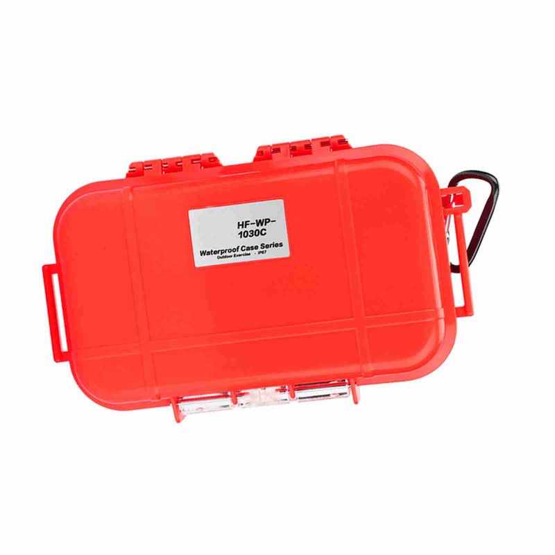 Outdoor Survival Shockproof Waterproof Storage Case Airtight Carry Box Container(Red)
