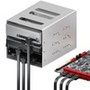 deleyCON 3 x 50 cm SATA III Cable S-ATA 3