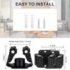 Garage Hooks, Mop and Broom Holder Wall Mounted, Stainless Steel