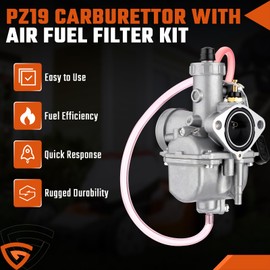 GEARLEADER VM22 26mm Carburettor Carb Kit for 110cc, 125cc, 140cc of Thumpstar, DHZ, Atomik, Pitpro engines Replacement for Lifan YX Zongshen Apollo X15 X18 DBX125 Thumpstar Pit Dirt Bike