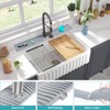30 Inch Kitchen Sink Splash Guard, Large Size Faucet Mat