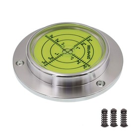 Universal level horizontal bubble water level bubble high precision small straight through 90 * 17mm mounting hole (Silver shell (green water))