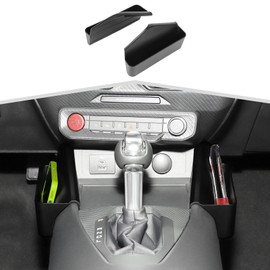 amayum Fit for Ford Mustang 2024+ Center Console Side Organizer Gear Shift Storage Box Tray Black Storage Interiors Accessories