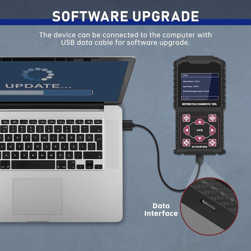Motorcycle Diagnostic Tool OBD2 Motorcycle Fault Code Readers Scan Tool