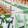 Aneco Satin Table Runner 12 x 108Inch Long Bright Silk
