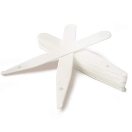 Merriway BH05682 Plastic Plant Labels, 150 mm (6 Inch) - White, Pack of 100