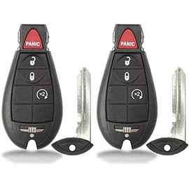2 New Keyless Entry 3 Buttons Remote Start Car Key Fob Fobik M3N5WY783X, IYZ-C01C 56046707AE for Chrysler Town Country Dodge Challenger Charger Durango Grand Caravan Journey & Ram