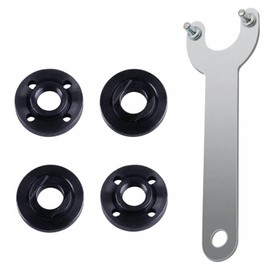 (1+2+2pk) 193465-4 Grinder Flange Angle Wrench Spanner Metal Lock Nut Replaces 4.5" 5" 5/8-11 Fits For Makita Dewalt Bosch Black & Decker Ryobi
