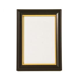 FUJICOLOR 404986 Portrait Picture Frame, Size L, Black Wood, Non-Reflective Glass