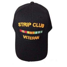Strip Club Veteran Baseball Style Embroidered Hat Funny Novelty Ball Fun Military Cap Black