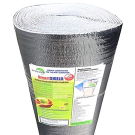 SmartSHIELD -1.5mm 48" x100ft Reflective Insulation roll 400 Sq. Ft., Foam Core Radiant Barrier, Thermal Insulation Shield - Commercial Grade Foil