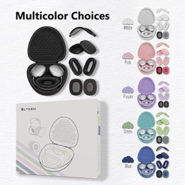 Smart Case for AirPods Max Headphones,Supports Sleep Mode, Product Includes AirPods Max Ear Pad Case Cover/Ear Cups Cover/Headband Cover/Earpads/Smart Case,Provided by LTGEM (Pink)