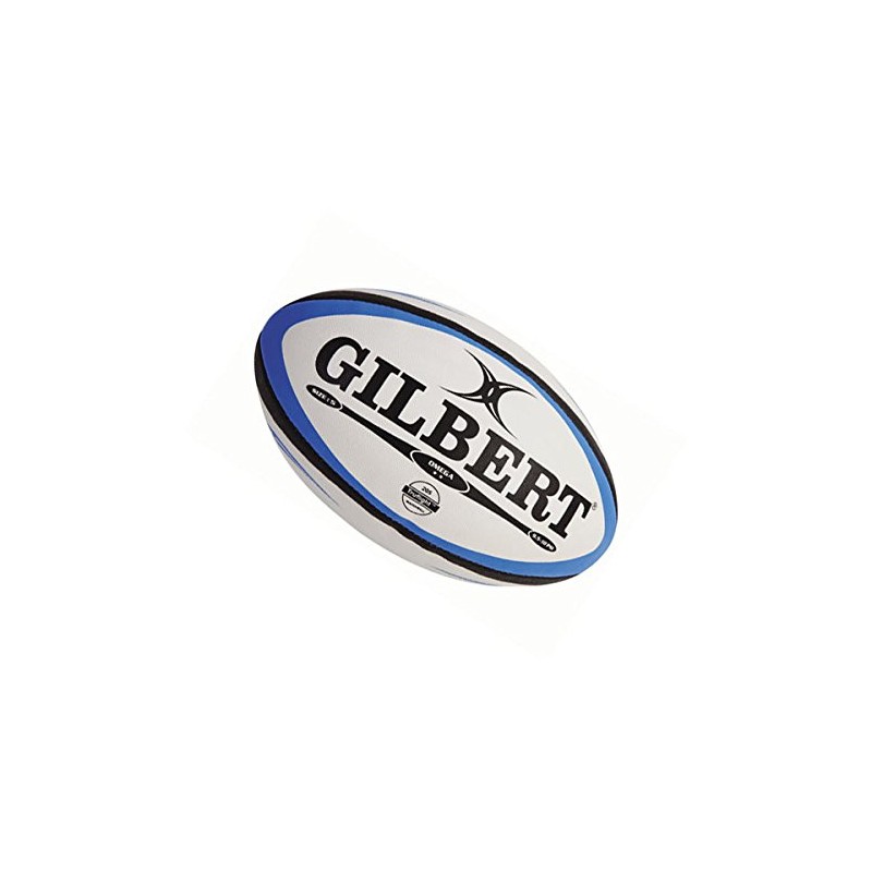 Gilbert Omega Match Rugby Ball - White - Size 5