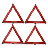 GANAZONO 4Pcs Reflective Triangle Warning Signs for Car Safety Roadside