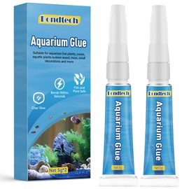 Aquarium Glue, Clear Reef Glue, Instant Aquarium Glue for Plants and Rocks, Mosses, Coral, Stone, Wood,Freshwater and Saltwater Aquascape, 5 g, Pack of 2