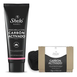 Mascarilla & Jabón Carbón Activado Sheló Nabel Puntos Negros