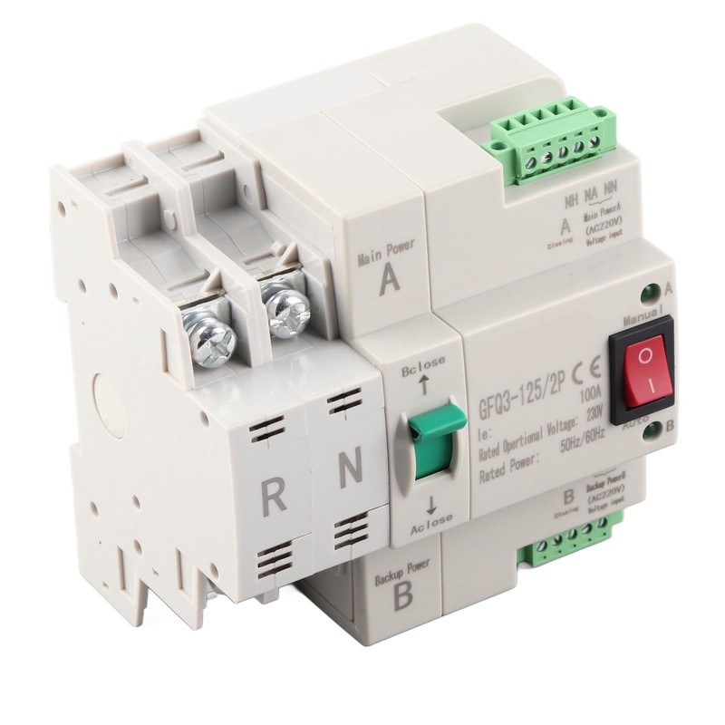 Dual Power Automatic Transfer Switch 2P Fast Switching PC AC
