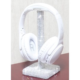 CARCHILE SH Luxury Rhinestones Headphone Stand Headset Holder Crystal (Silver)