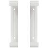2 x 110 x 55 mm flat duct brackets for