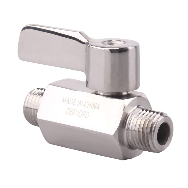 DERNORD Stainless Ball Valve - 1/4 Inch NPT Thread Male