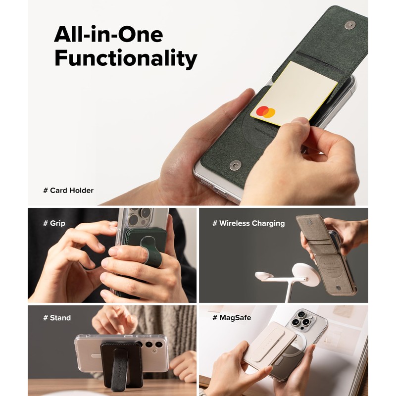 Ringke Slide Grip Wallet Magnetic [Funcionalidad Todo en Uno] Compatible