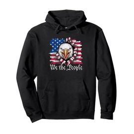 American Flag Patriotic Founding Fathers We The People USA Pullover Hoodie