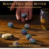 Metal DND Dice Set - Unique Round Hollow Orb Design