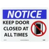 NMC - N291RB N291PB NOTICE - KEEP DOOR CLOSED AT