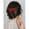 SWEETV 5 Pack Bridal Wedding Hair Side Combs+U-shaped Rhinestone Hair