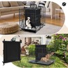 Thyle Dog Crate Divider Panel, Black Thick Dog Kennel Divider