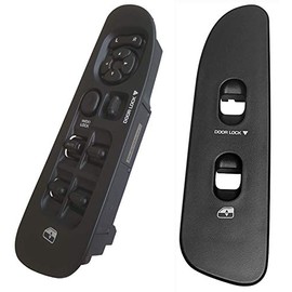 SWITCHDOCTOR Fully Assembled Window Master Switch & Black Bezels Set for 2002-2008 Dodge Ram 1500 2500