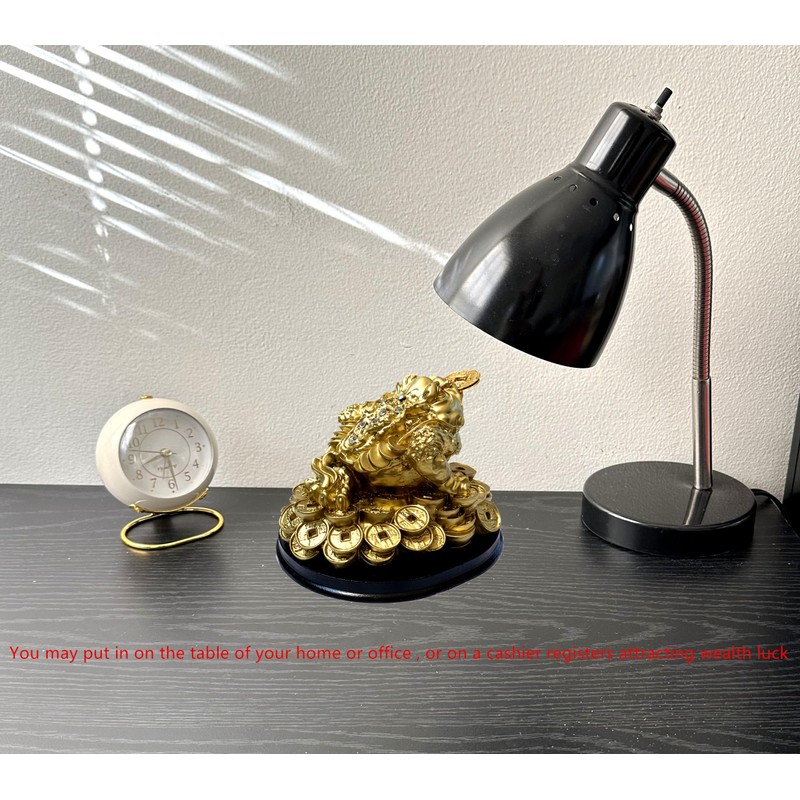Feng Shui Money Frog (Three Legged Toad) Hold Two Ignots