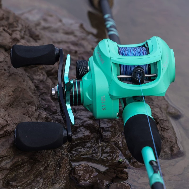 Sougayilang Baitcasting Fishing Reel with 9 + 1 Anti-Reverse Ball